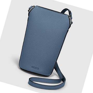 Women's Ecco Textureblock Pot Bags Blue | USA 296EBC